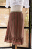 Vintage boho style wrap skirt