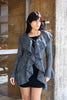 Amazing grey knitted cardigan dress (S/M)