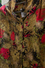 Bold Vintage Abstract Floral Print with shoulder pads
