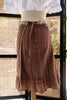 Vintage boho style wrap skirt