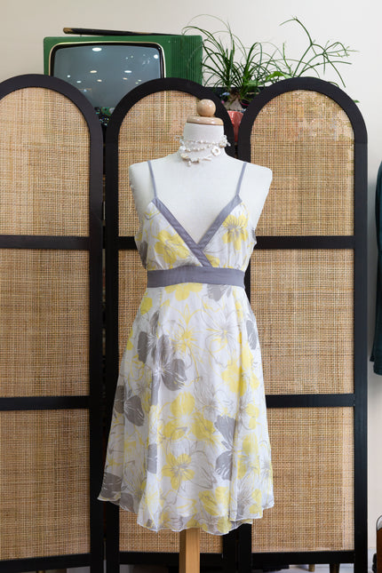 Vintage Colours of the world floral dress (M/L)