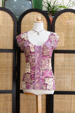 Romantic lacy top with embroidered detailing
