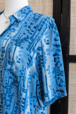 Funky patterned button up dress