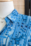Funky patterned button up dress