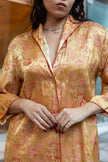 Vintage qipao style gold jacket