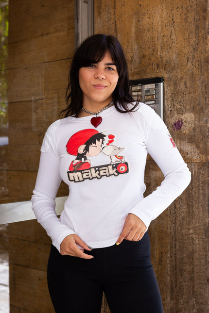 Makako graphic longsleeve top