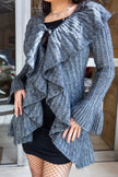 Amazing grey knitted cardigan dress (S/M)
