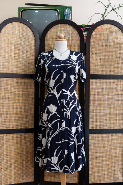 CANDA floral button up dress