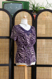 Super hot animal print mesh top