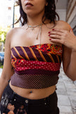 Cosette Up-cycled top with vintage ties
