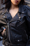 Vintage perfecto leather jacket (L)