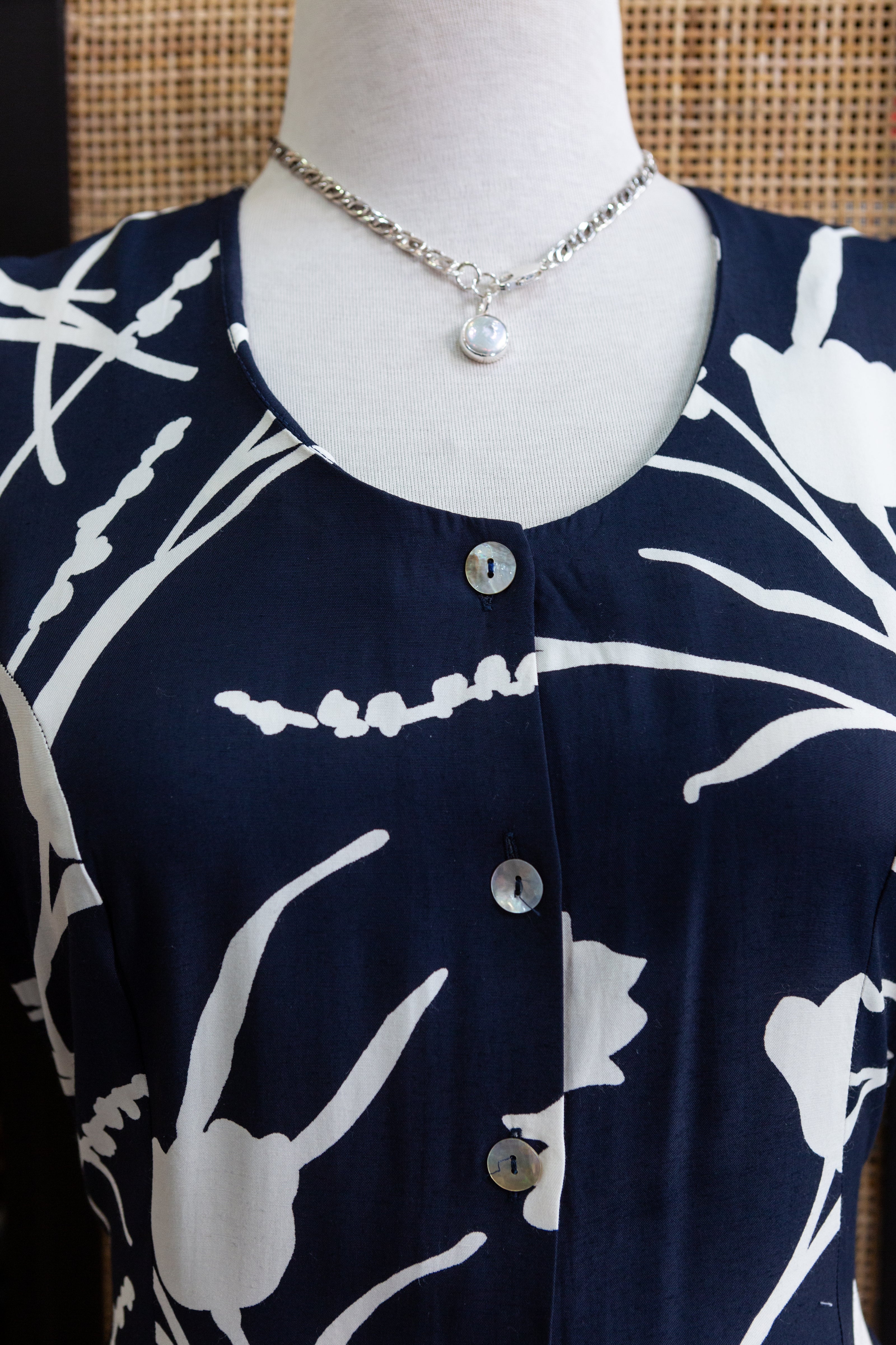 CANDA floral button up dress