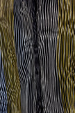 Vintage Black & Olive Wavy Stripe Shirt