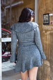 Amazing grey knitted cardigan dress (S/M)