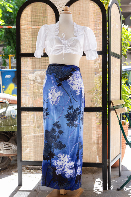Funky patterned wrap skirt