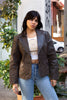 Blue Ridge dark brown leather blazer