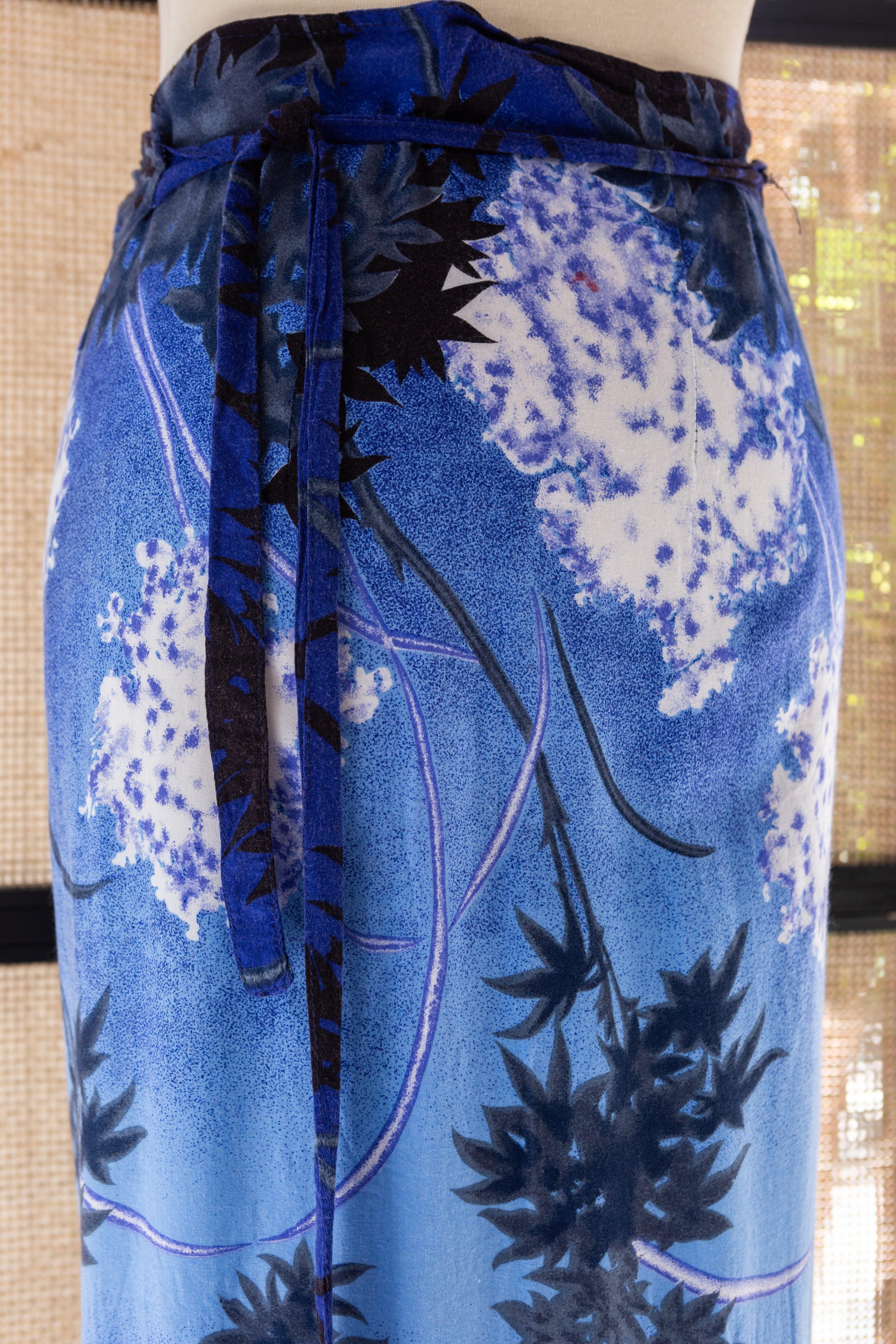 Funky patterned wrap skirt