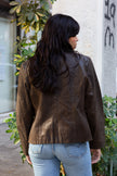 Blue Ridge dark brown leather blazer