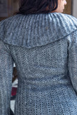 Amazing grey knitted cardigan dress (S/M)