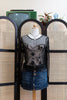 Stunning mesh top with sequin and beading detailing