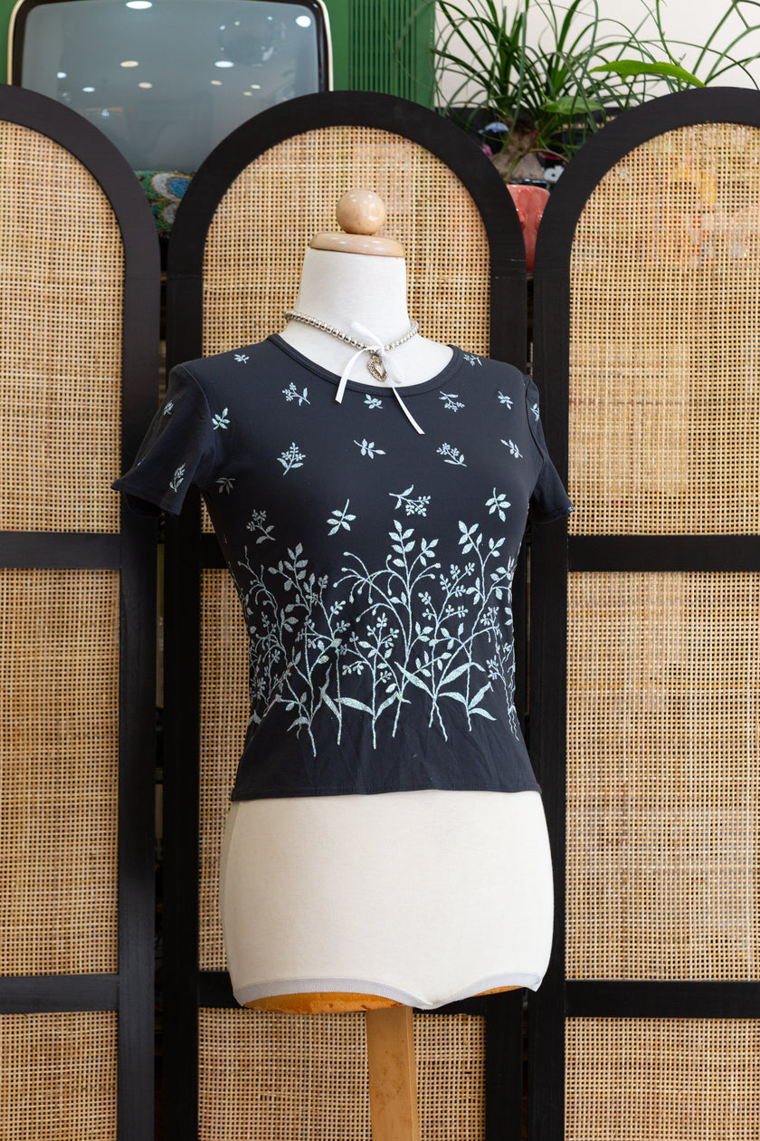 Cute baby tee with glitery detailing