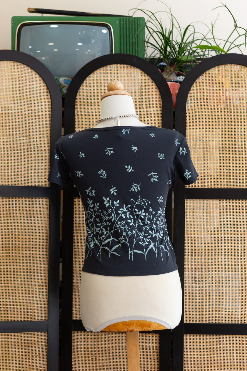 Cute baby tee with glitery detailing