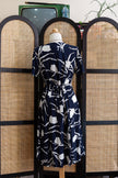 CANDA floral button up dress