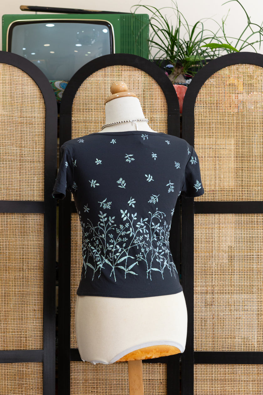 Cute baby tee with glitery detailing