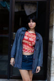 Vintage unique leather jacket