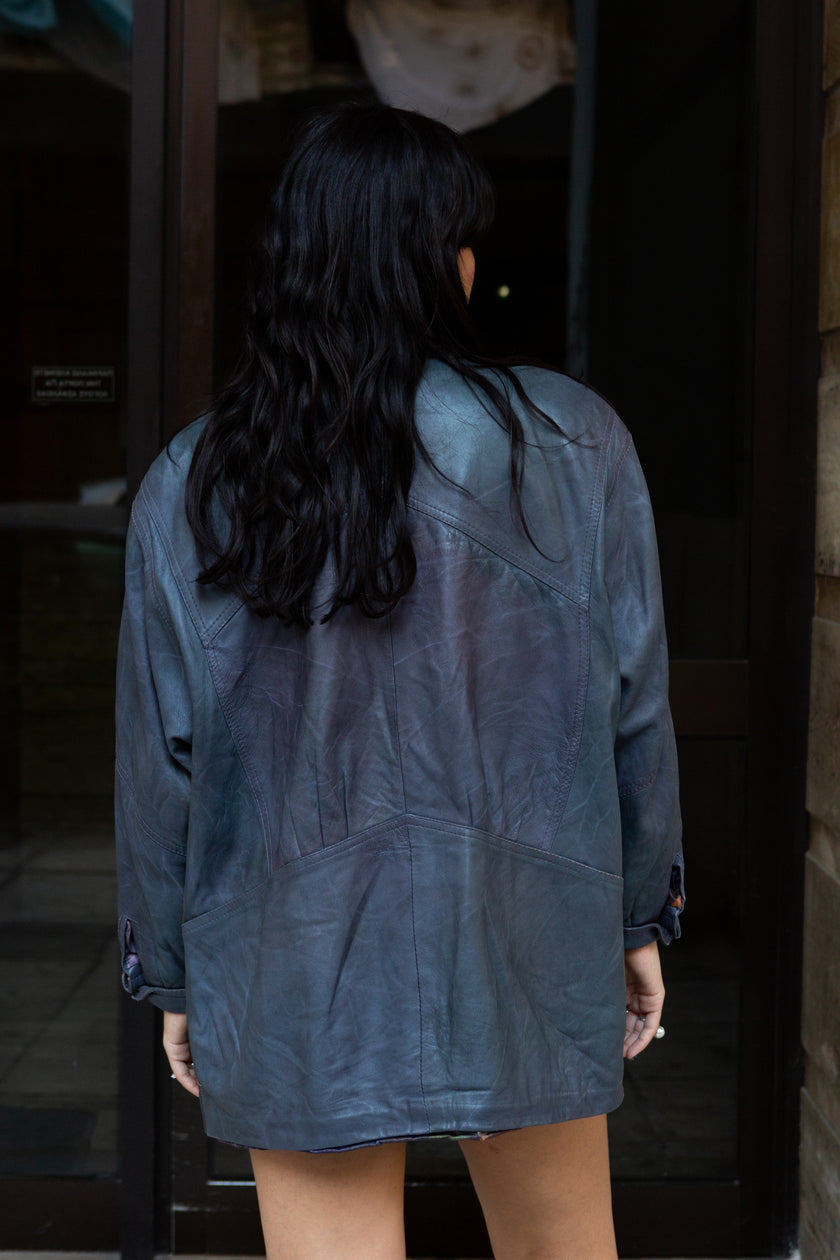 Vintage unique leather jacket