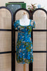 THE END mesh dress with square neckline