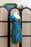 THE END mesh dress with square neckline
