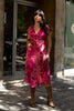 Monsoon Silk floral midi dress