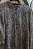 Vintage patterned shirt with puff sleeves