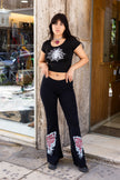 Super hot deadstock Y2K low waisted  flare strechy pants