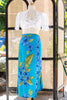 Vintage floral wrap skirt