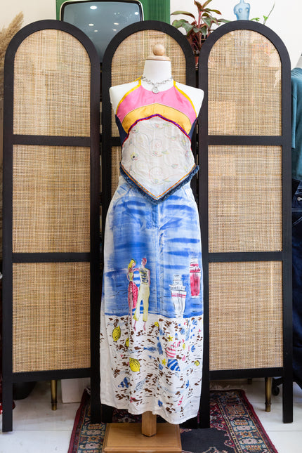 Funky graphic maxi skirt
