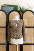 Vintage sparkly top with hot cutout