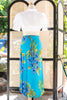 Vintage floral wrap skirt