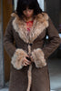 Vintage super hot leather jacket with fur