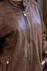 Vintage Men's brown genuine leather jacket (XL)