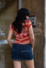 Super hot Y2K dark wash mini skirt