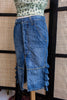 FORNARINA Y2K Ruffle Hem Denim Skirt