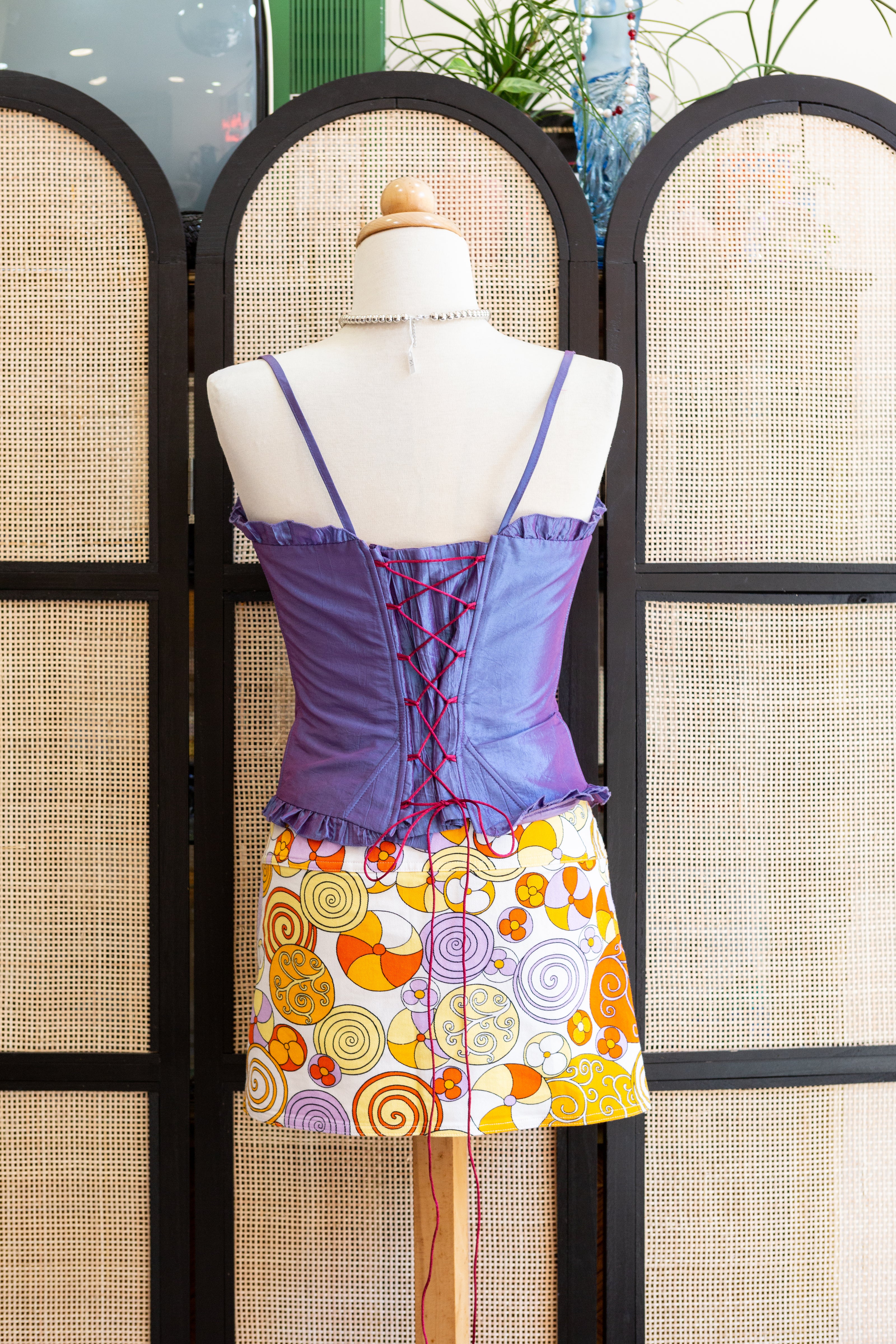 Stunning fairy violet corset top