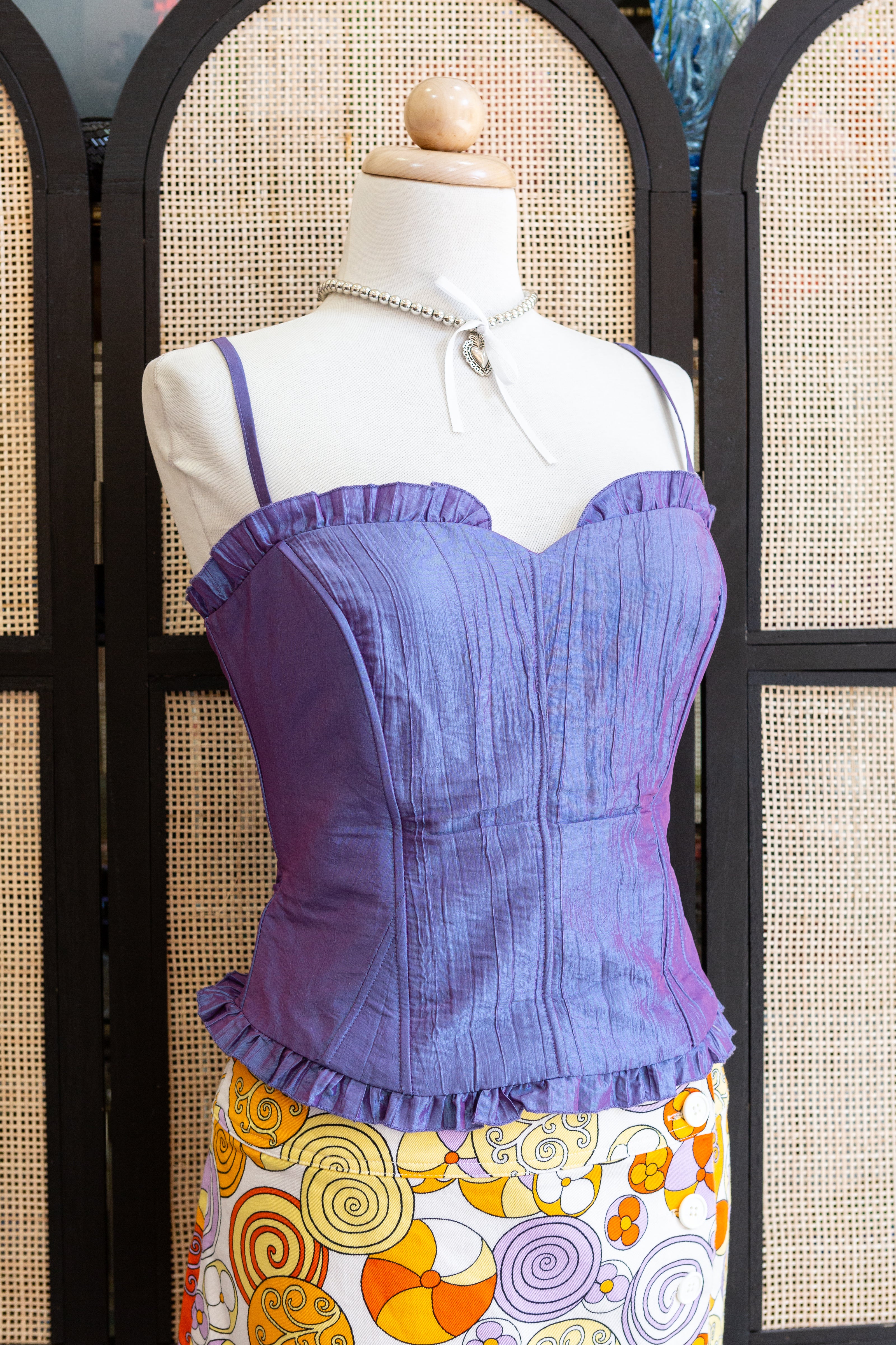 Stunning fairy violet corset top