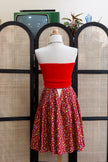 Vintage 70s Floral Midi Skirt
