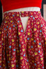Vintage 70s Floral Midi Skirt