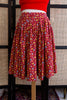 Vintage 70s Floral Midi Skirt