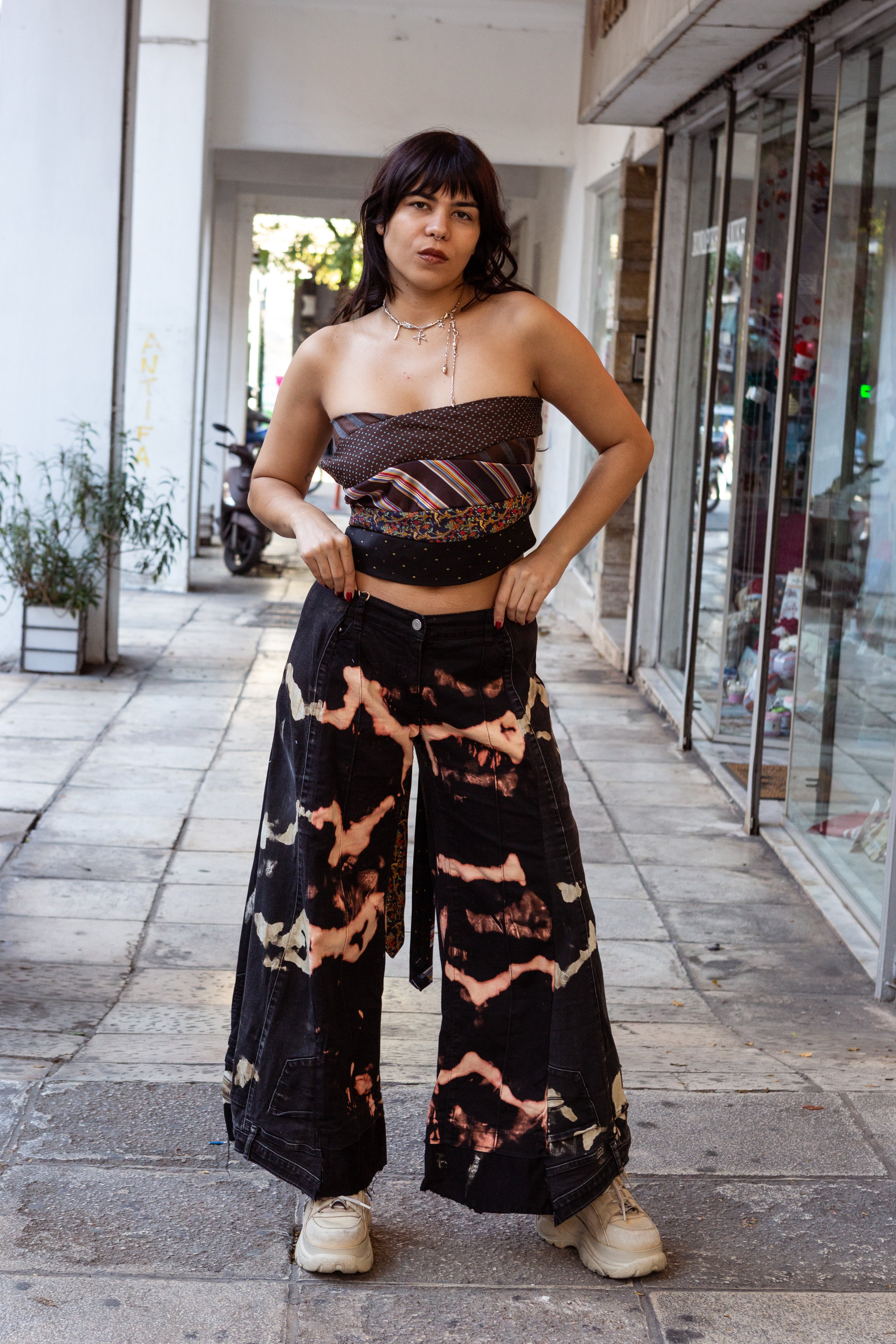 Thoughts reworked super hot baggy up-cycled jeans (EU40)