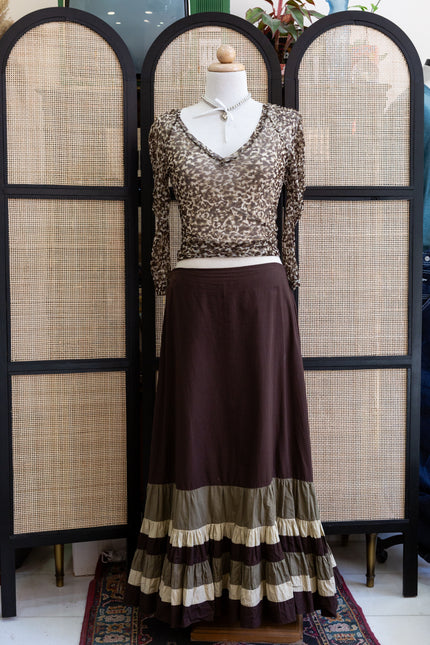 Rinascimento vintage maxi raffle skirt